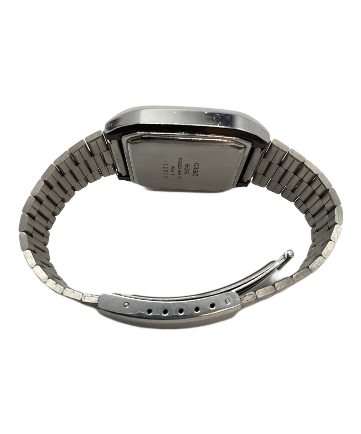 中古・古着通販】CASIO (カシオ) デジタルウォッチ ブラック×シルバー 