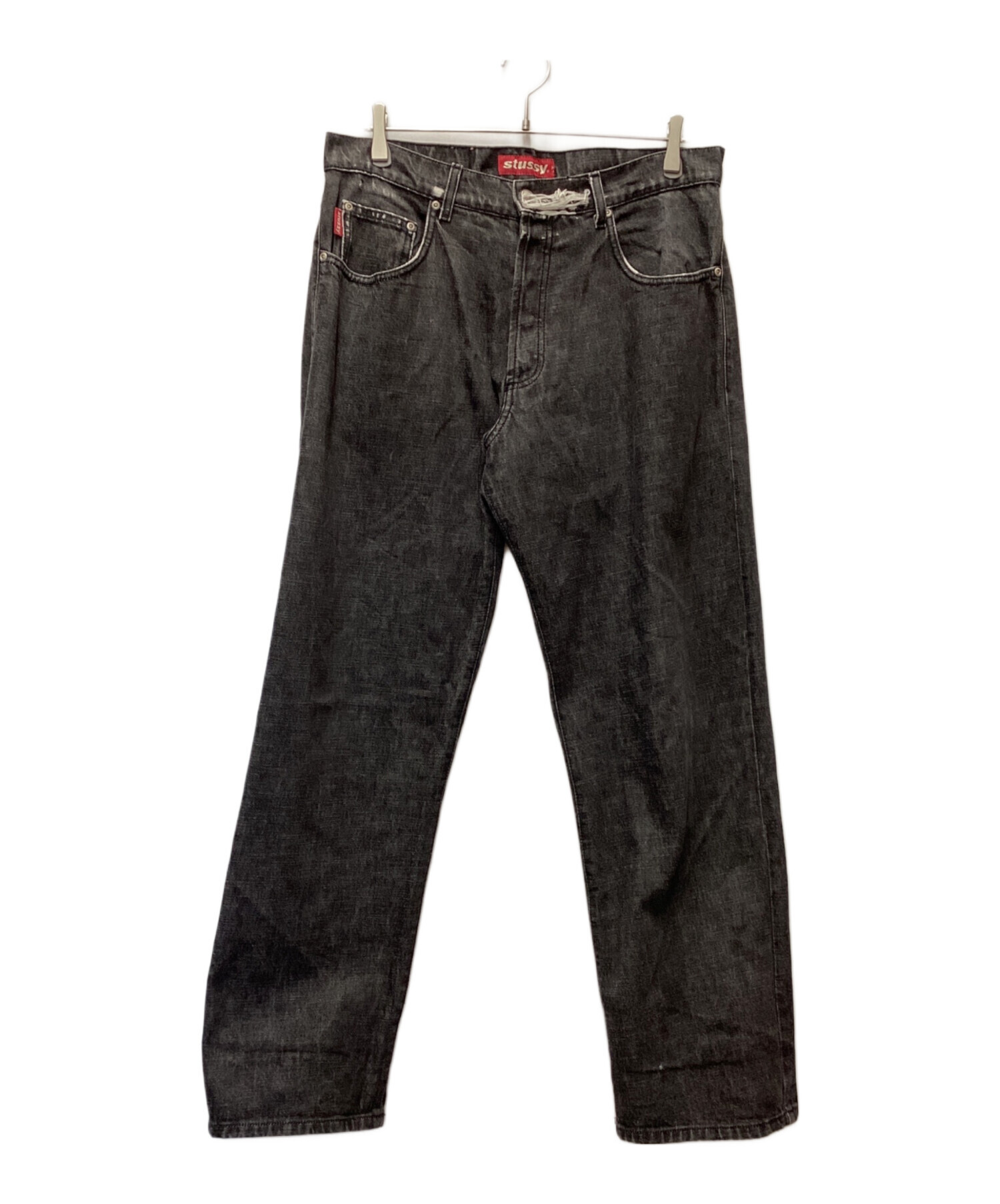 中古・古着通販】stussy (ステューシー) デニムパンツ ブラック サイズ 