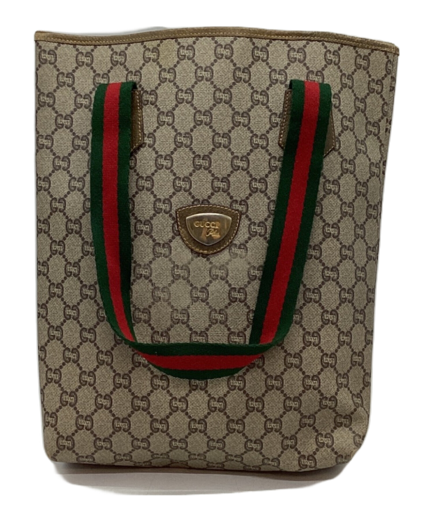 中古・古着通販】GUCCI PLUS (グッチ プラス) トートバッグ ベージュ