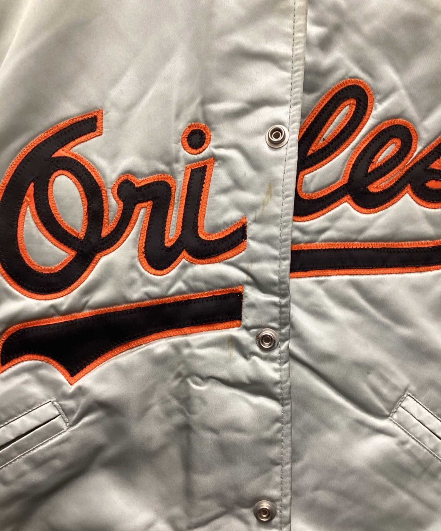 中古・古着通販】FELCO (フェルコ) スタジャン シルバー×オレンジ