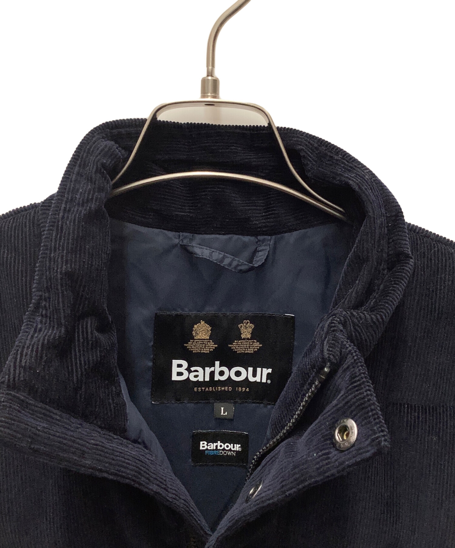 中古・古着通販】Barbour (バブアー) コーデュロイベスト ネイビー 