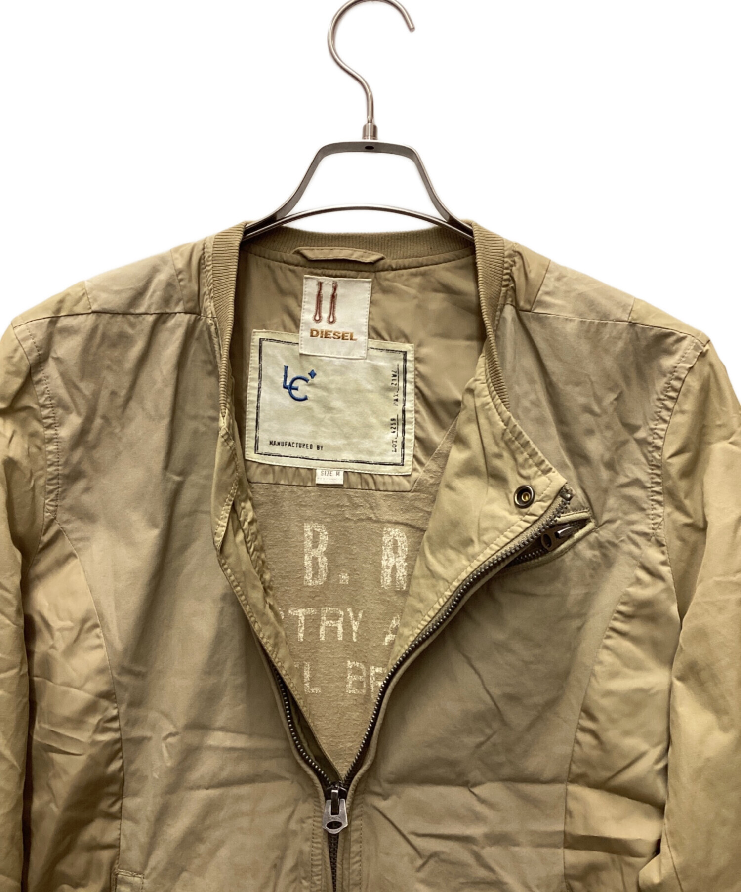 中古・古着通販】DIESEL (ディーゼル) コットンライダースジャケット 