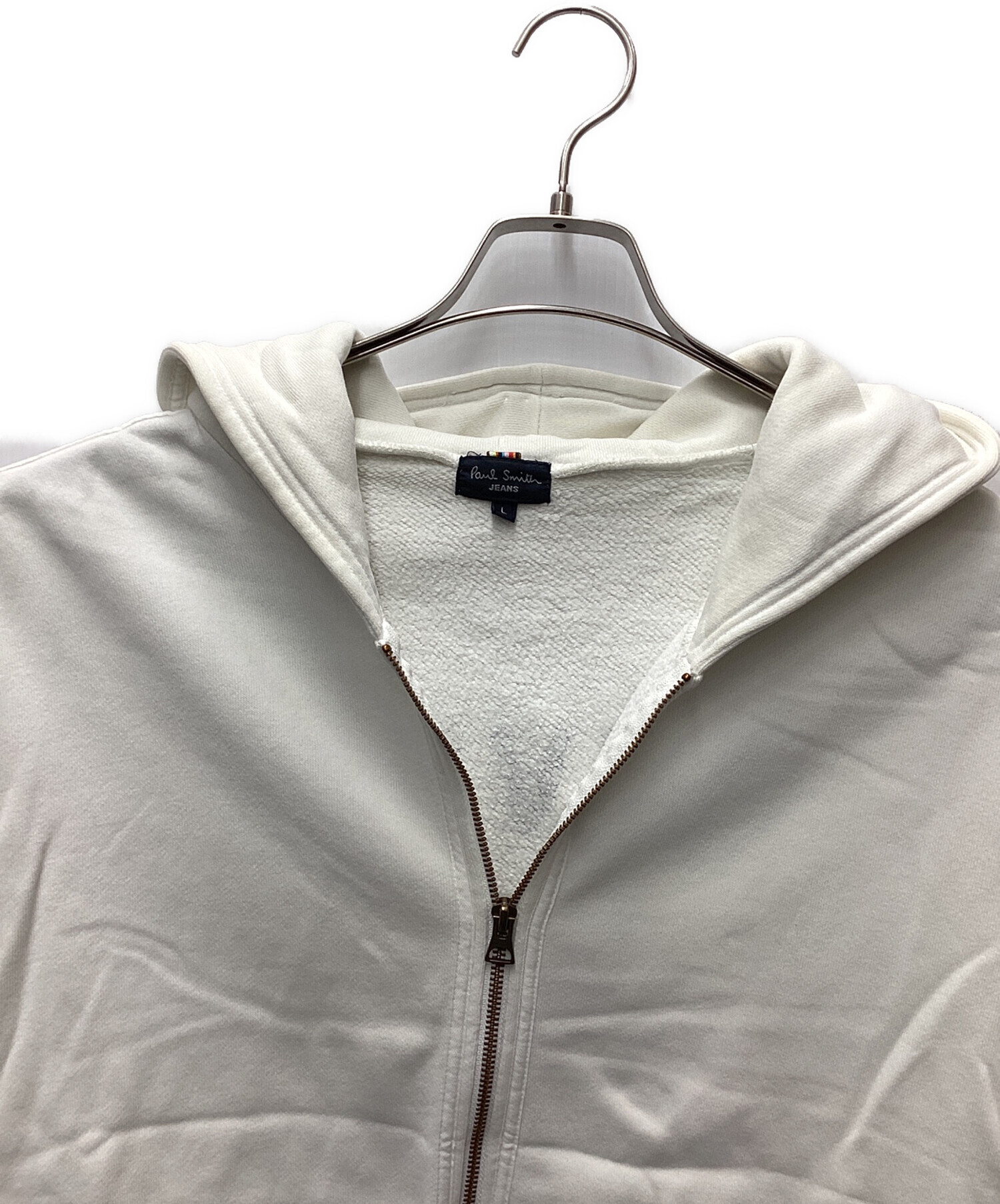 中古・古着通販】Paul Smith (ポールスミス) ジップパーカー ホワイト 