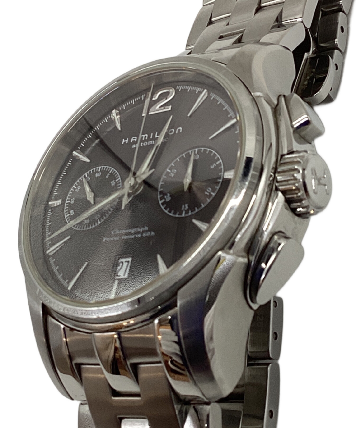 Hamilton クロノグラフ 時計　ジャンク品 中古・古着通販】HAMILTON (ハミルトン) クロノグラフ シルバー