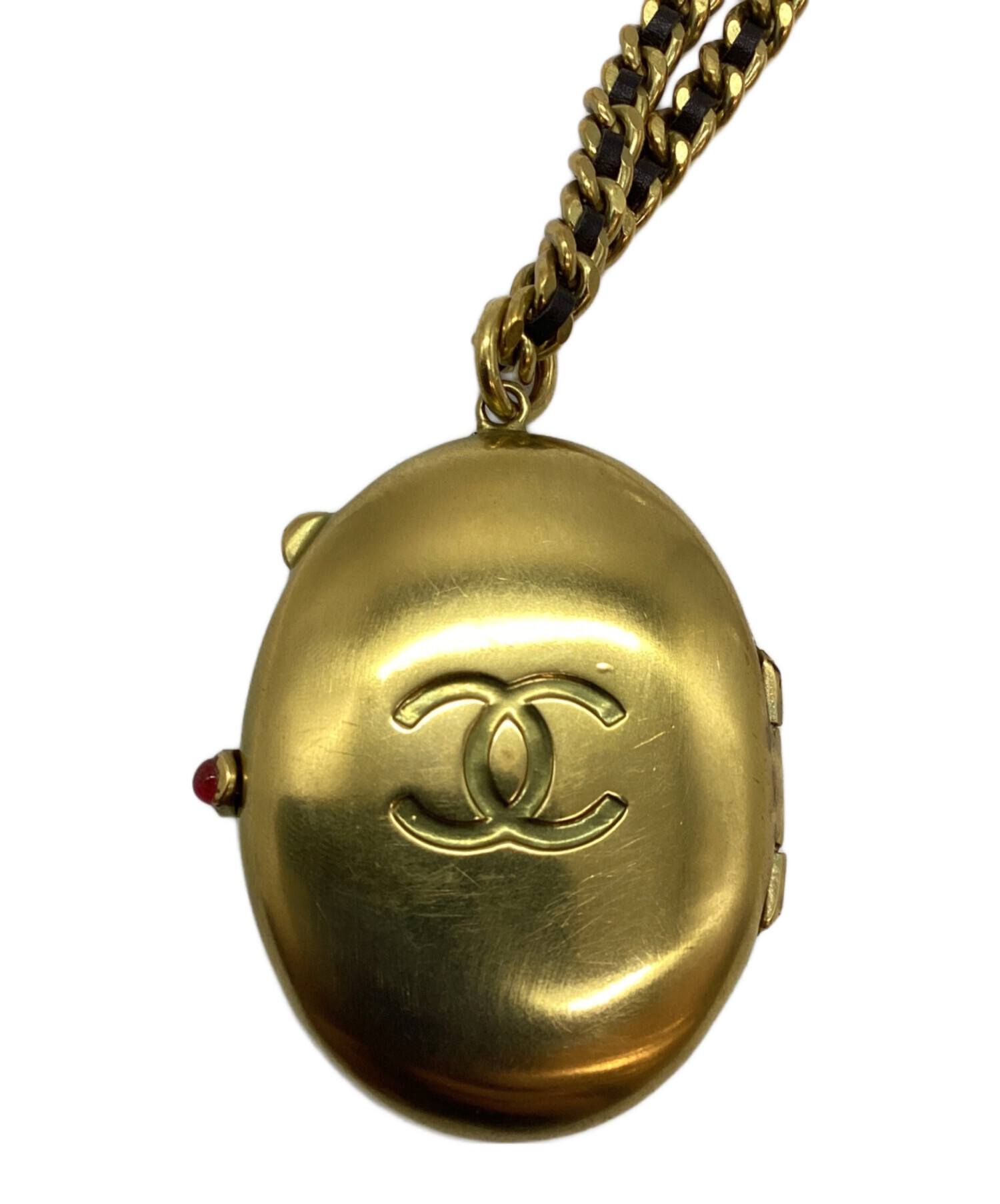 中古・古着通販】CHANEL (シャネル) ロケットペンダント ゴールド