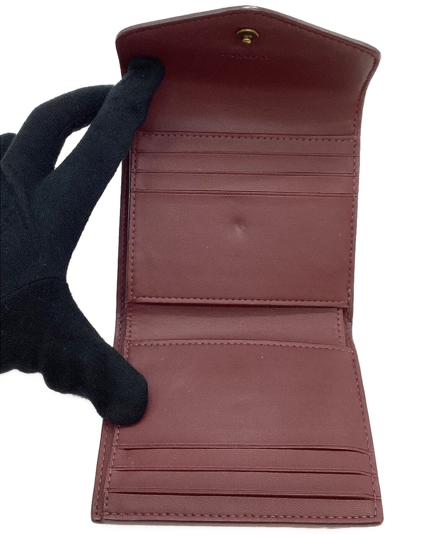 中古・古着通販】COACH (コーチ) 3つ折り財布 ピンク｜ブランド・古着 