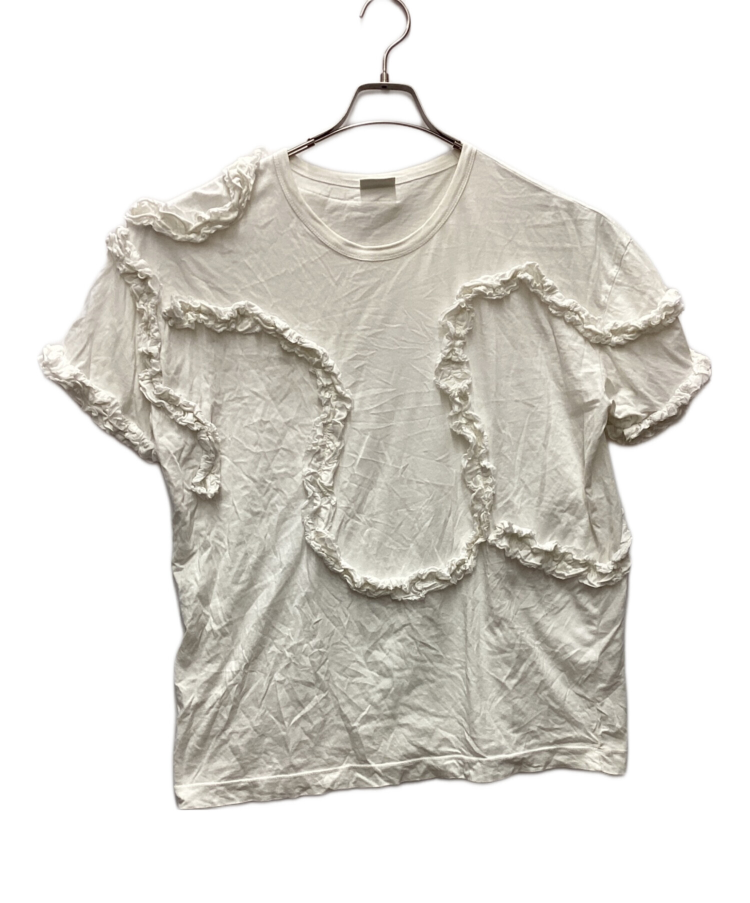 ドリスヴァンノッテン フリル Tシャツ 半袖 カットソー 中古・古着通販】DRIES VAN NOTEN (ドリスヴァンノッテン) 半袖フリルT