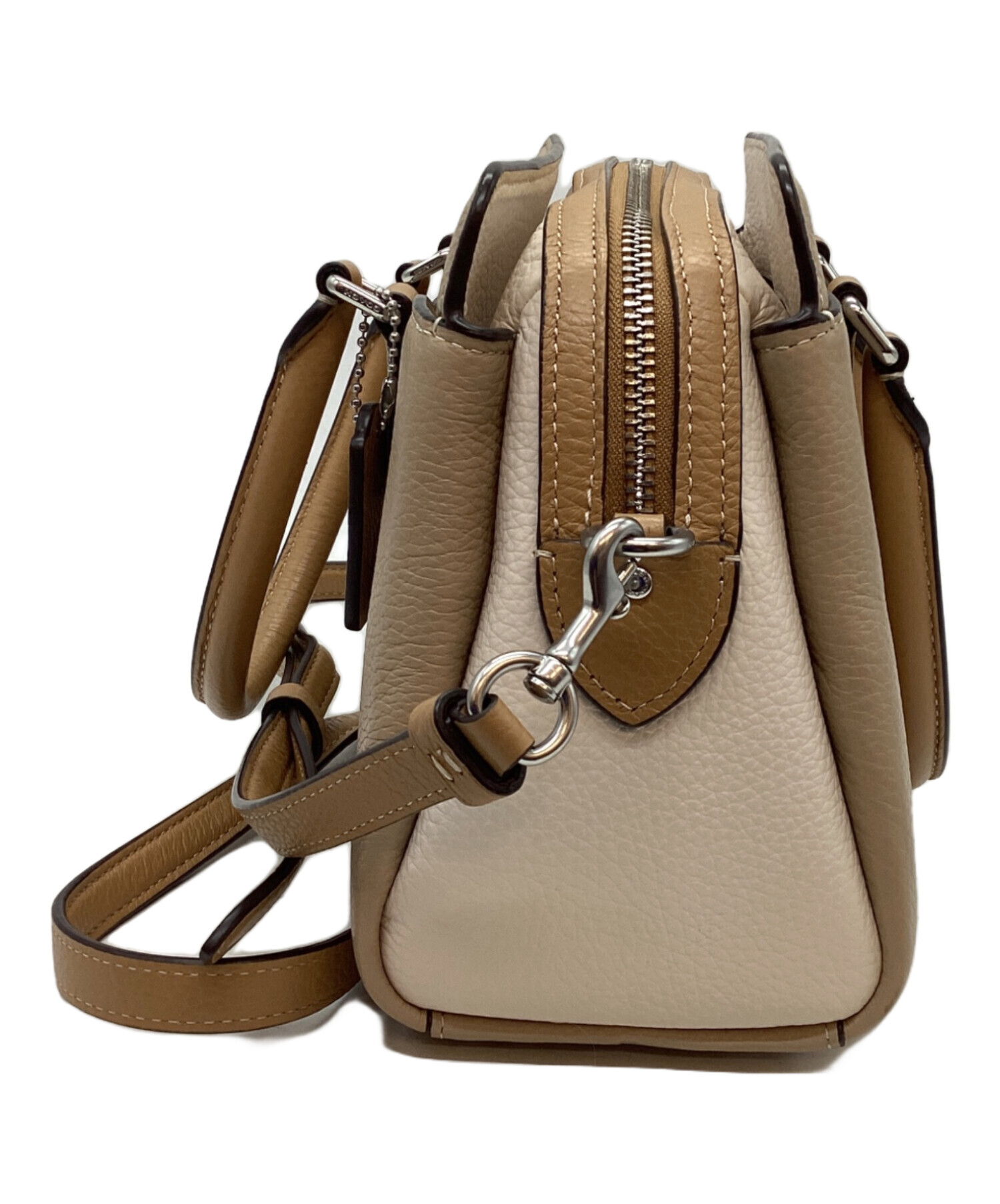 中古・古着通販】COACH (コーチ) ショルダーバッグ ベージュ｜ブランド