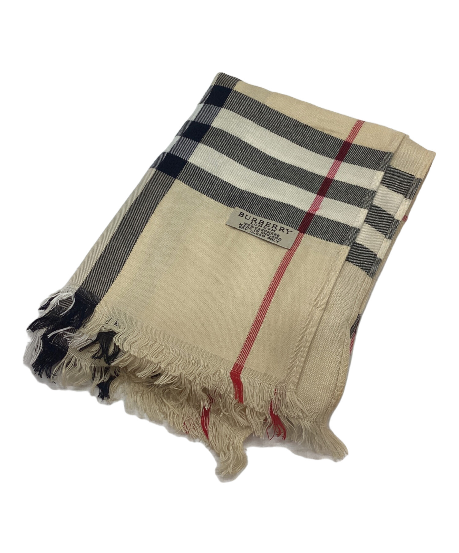 BURBERRY ストール ベージュ 【未使用】 中古・古着通販】BURBERRY LONDON (バーバリーロンドン) カシミヤ