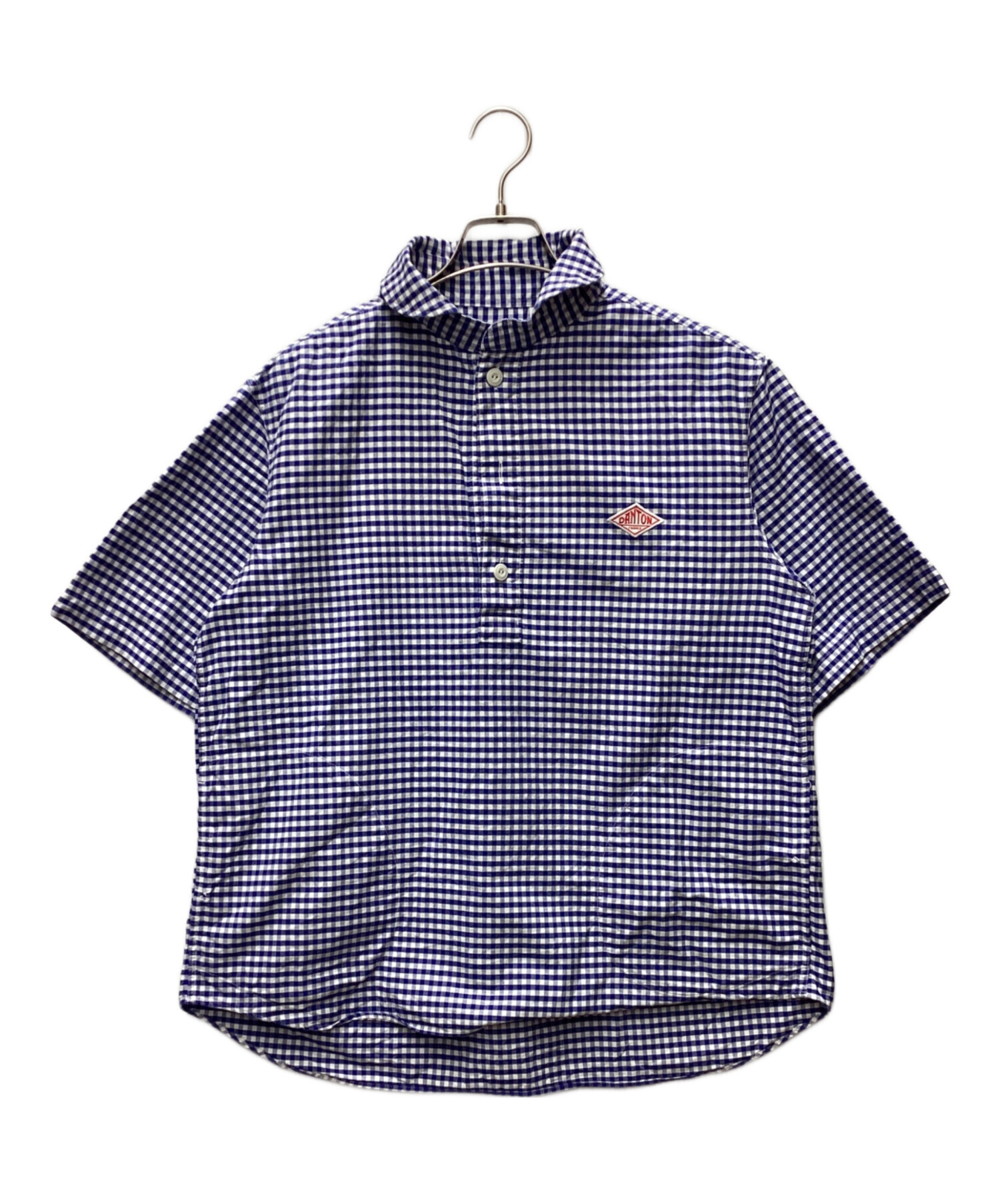 中古・古着通販】DANTON (ダントン) 半袖プルオーバーシャツ ホワイト 