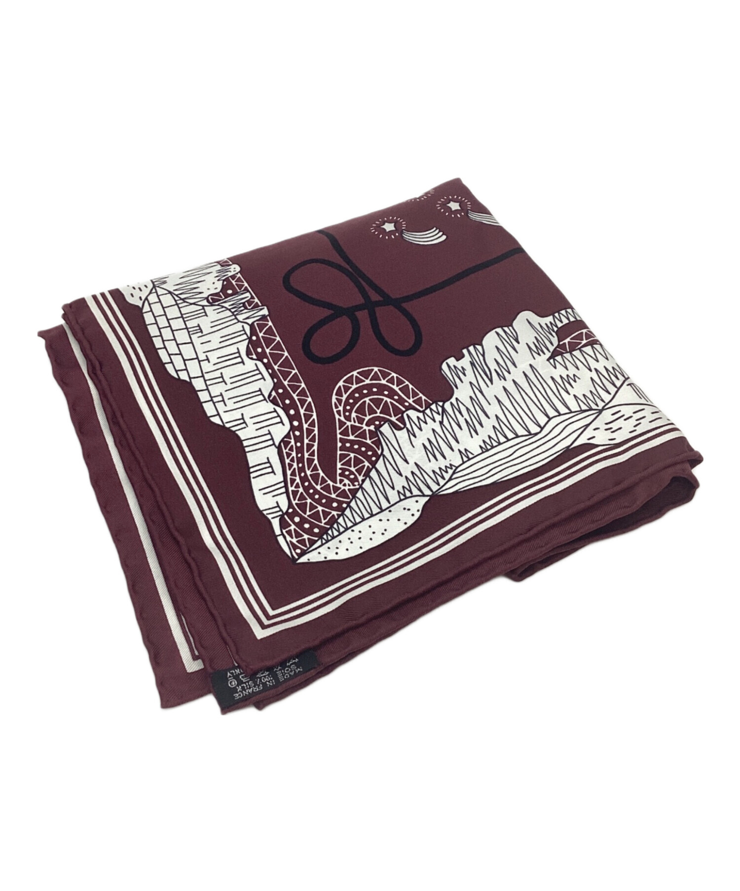 中古・古着通販】HERMES (エルメス) シルクスカーフ/カレ55/”峡谷から