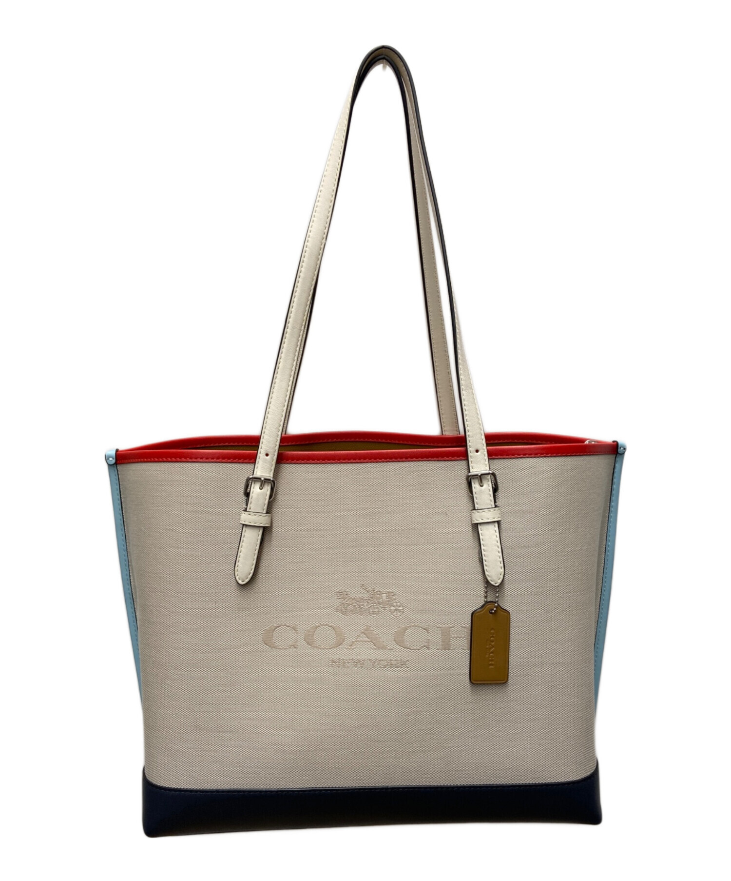 中古・古着通販】COACH (コーチ) トートバッグ/モリートート レッド 
