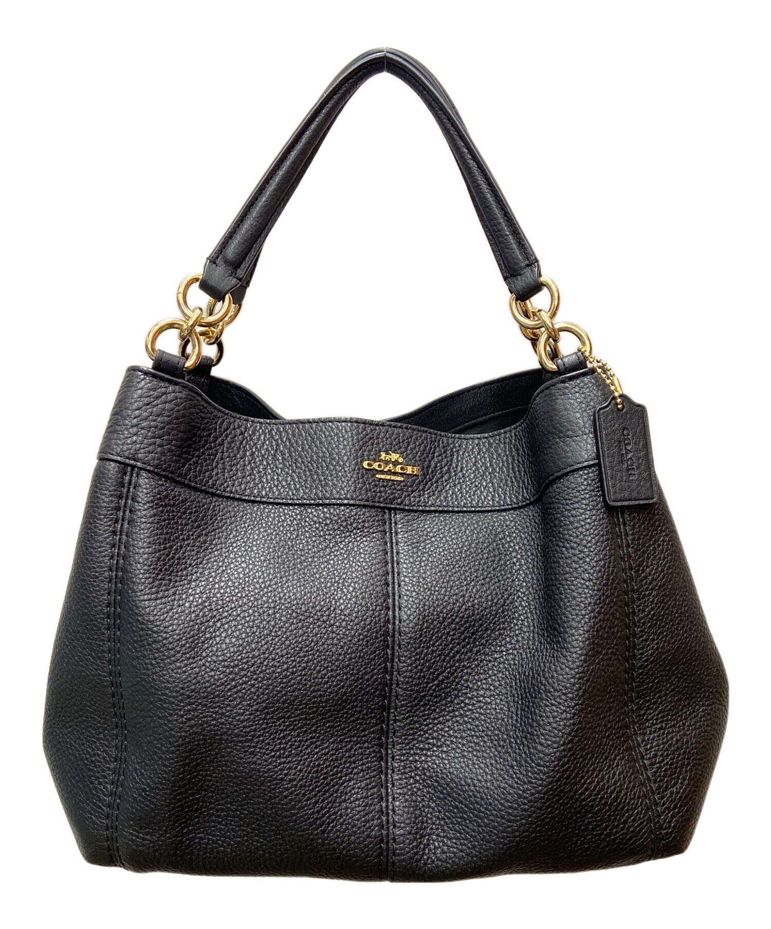 中古・古着通販】COACH (コーチ) ハンドバッグ ブラック｜ブランド
