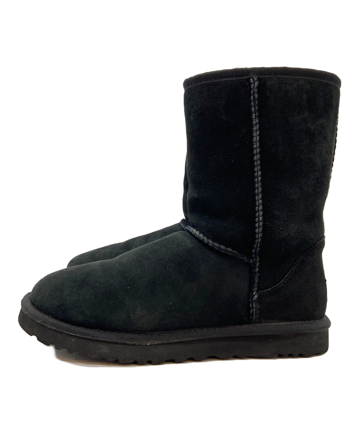 中古・古着通販】UGG (アグ) ムートンブーツ ブラック サイズ:24cm