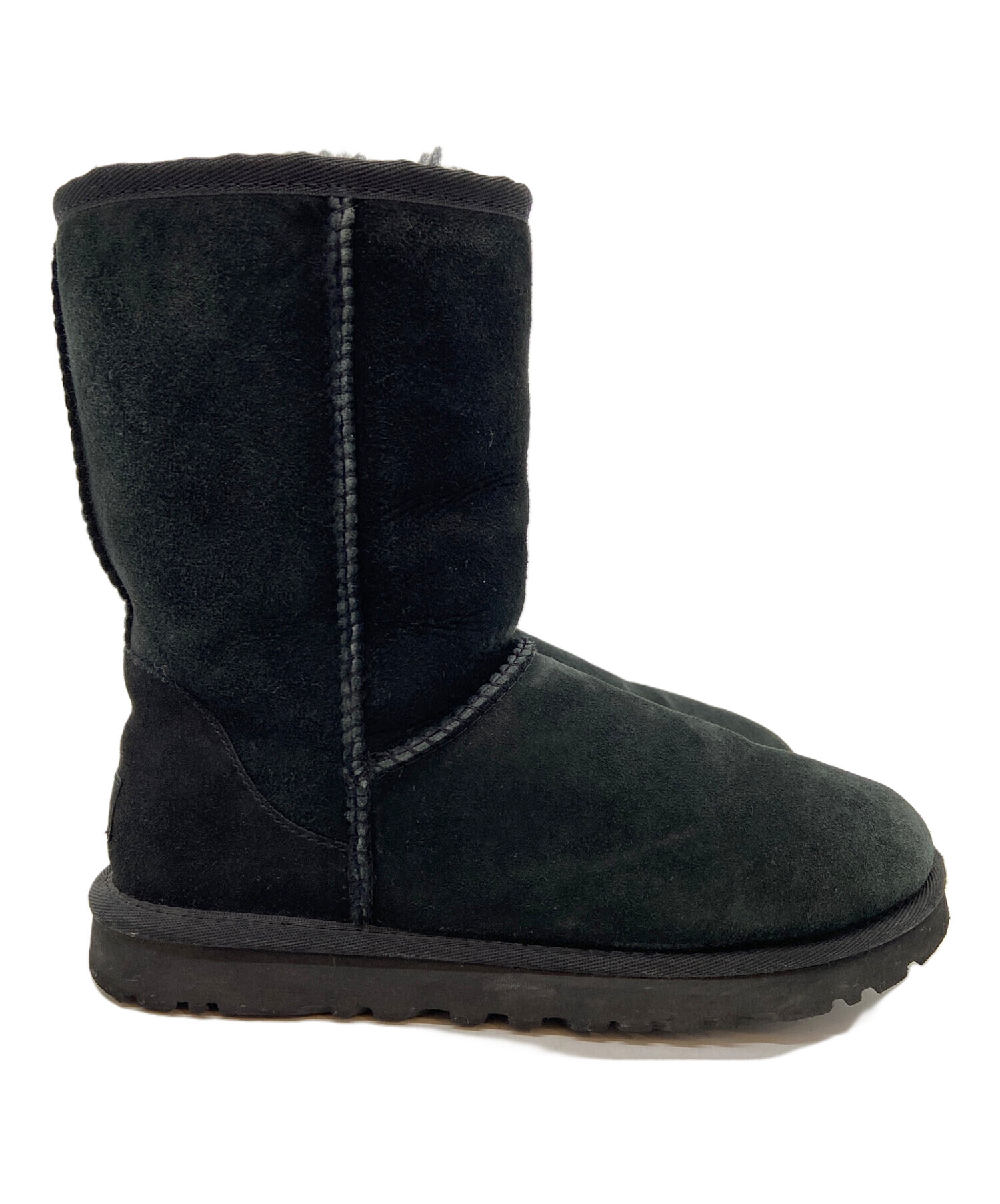 中古・古着通販】UGG (アグ) ムートンブーツ ブラック サイズ:24cm