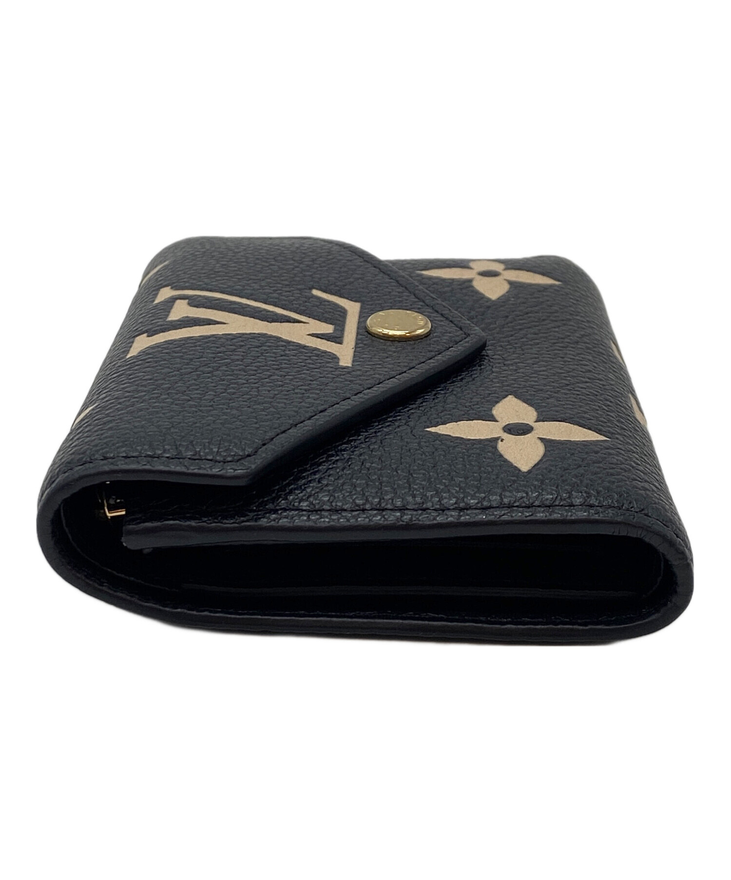 ルイ・ヴィトンLouis Vuittonブラック 三つ折り財布 ルイ ヴィトン