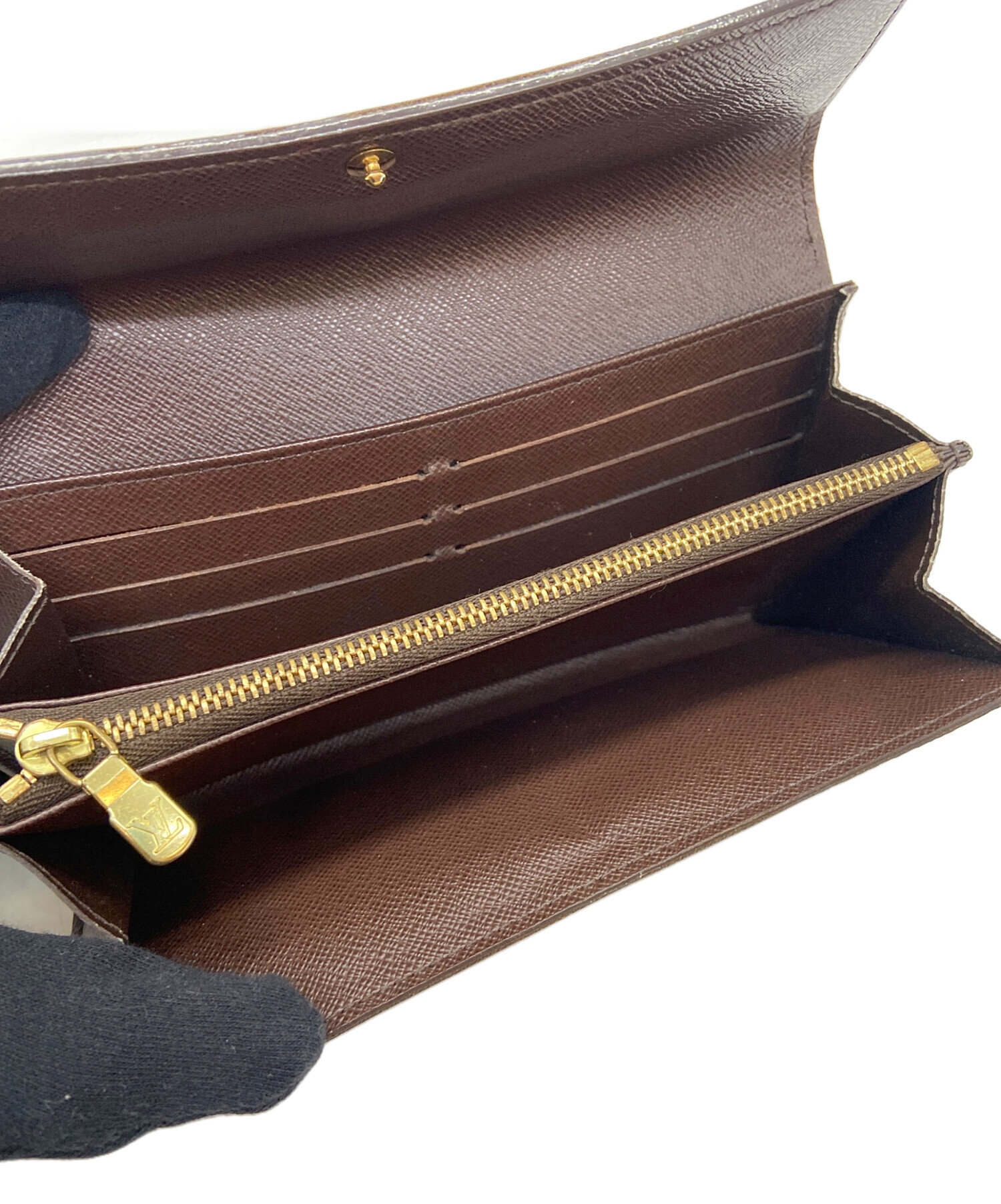 【中古】ルイ・ヴィトン ダミエ ポルトフォイユ・サラ 長財布 中古・古着通販】LOUIS VUITTON (ルイ ヴィトン) 長財布/ダミエ