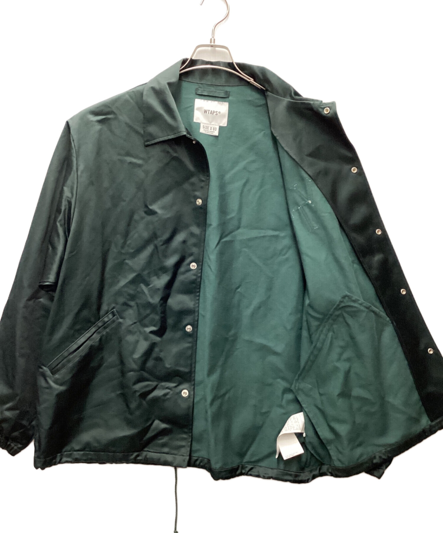 中古・古着通販】WTAPS (ダブルタップス) コーチジャケット グリーン