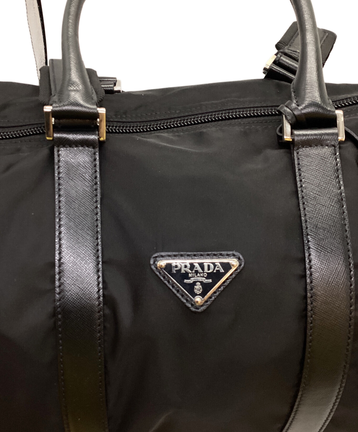 中古・古着通販】PRADA (プラダ) ボストンバッグ ブラック｜ブランド