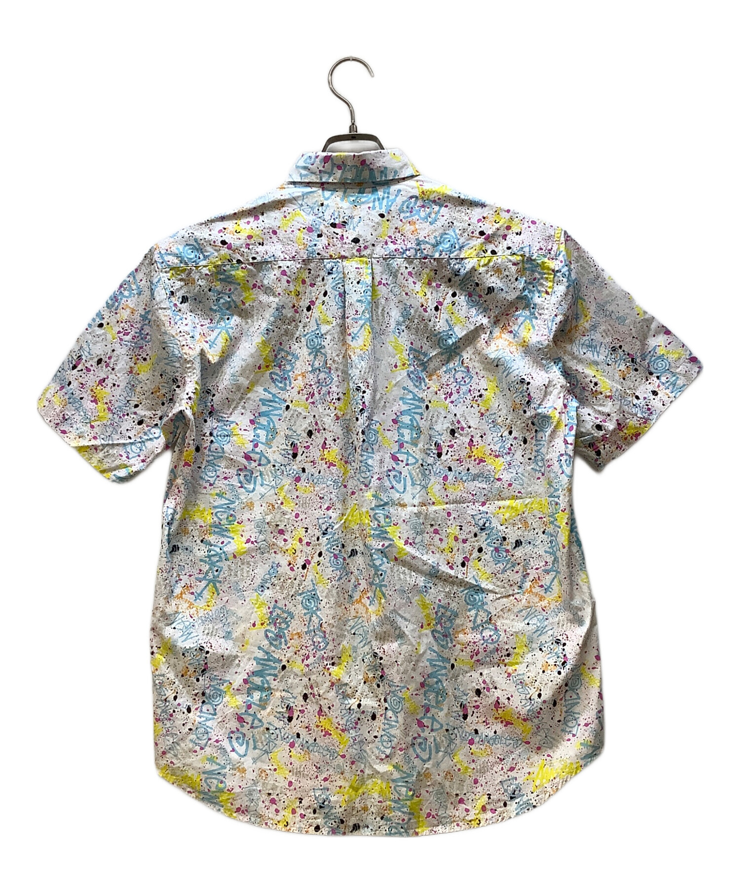 中古・古着通販】stussy (ステューシー) 半袖シャツ/ペイントモチーフ