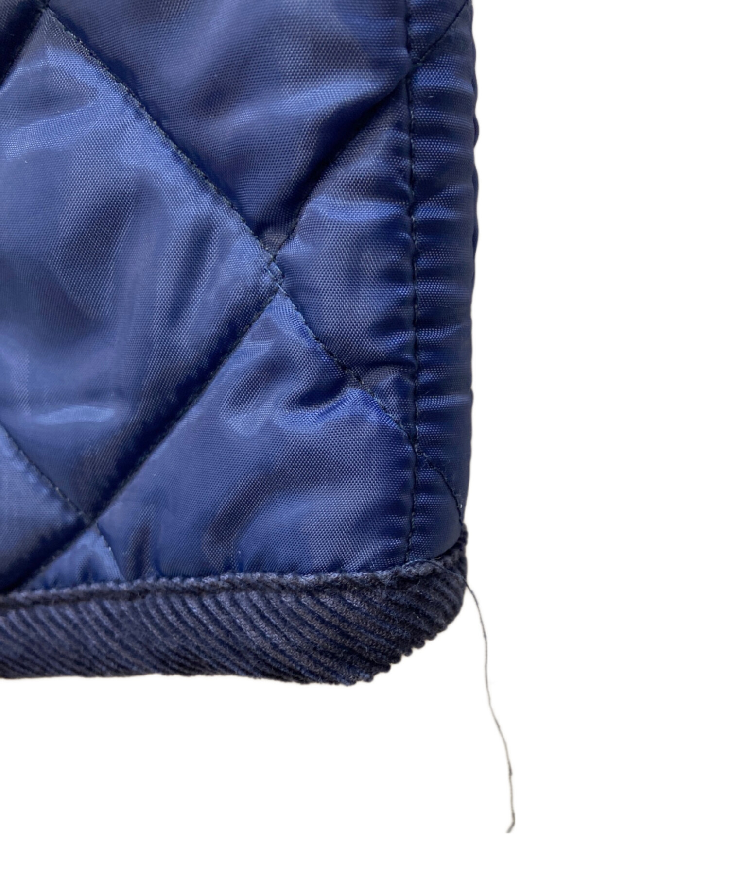 LAVENHAM ネイビー キルティングベスト サイズ38 中古・古着通販】LAVENHAM (ラベンハム) キルティングベスト ネイビー