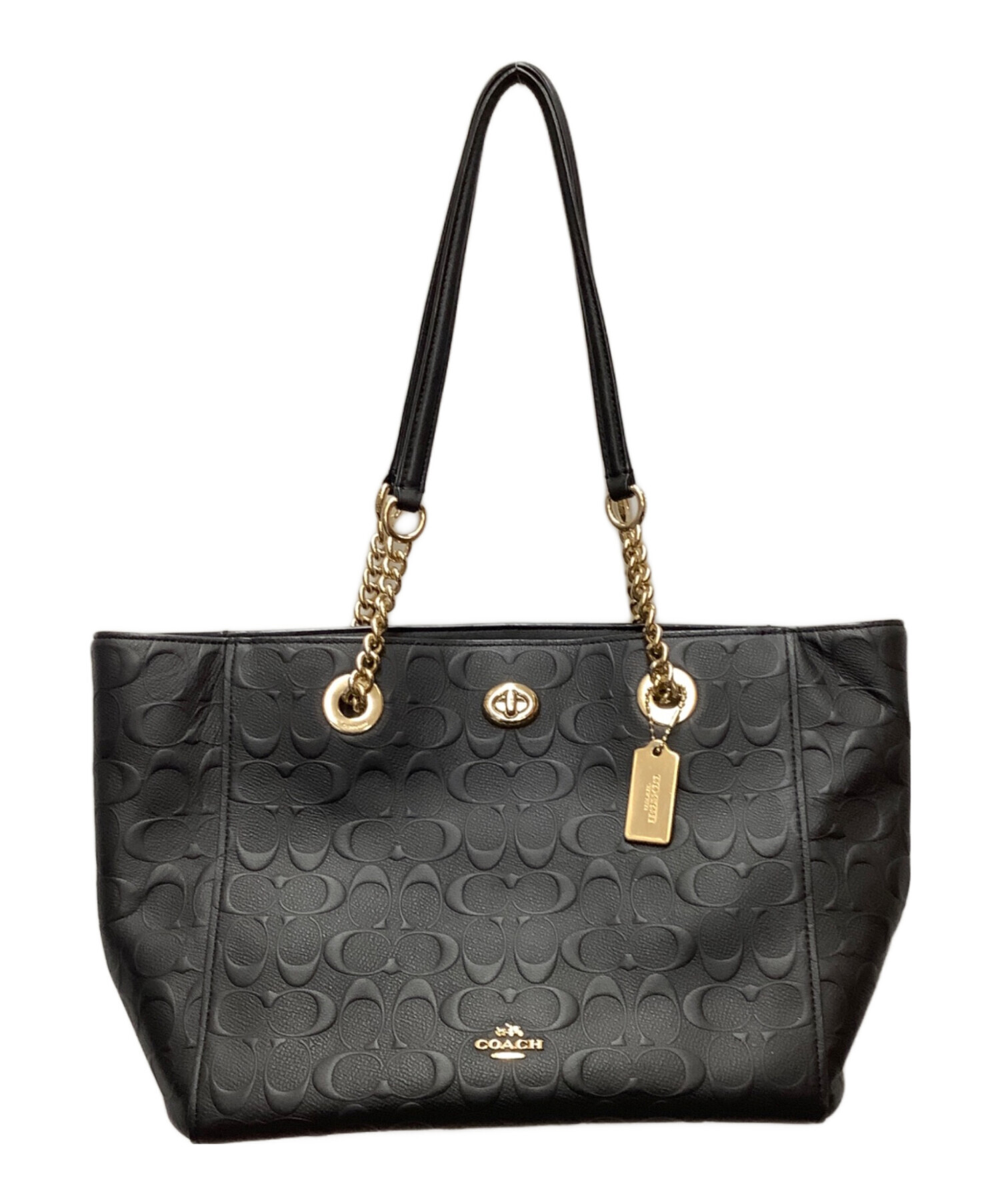 中古・古着通販】COACH (コーチ) トートバッグ ブラック|ブランド 中古・古着通販】COACH (コーチ) トートバッグ ブラック|ブランド