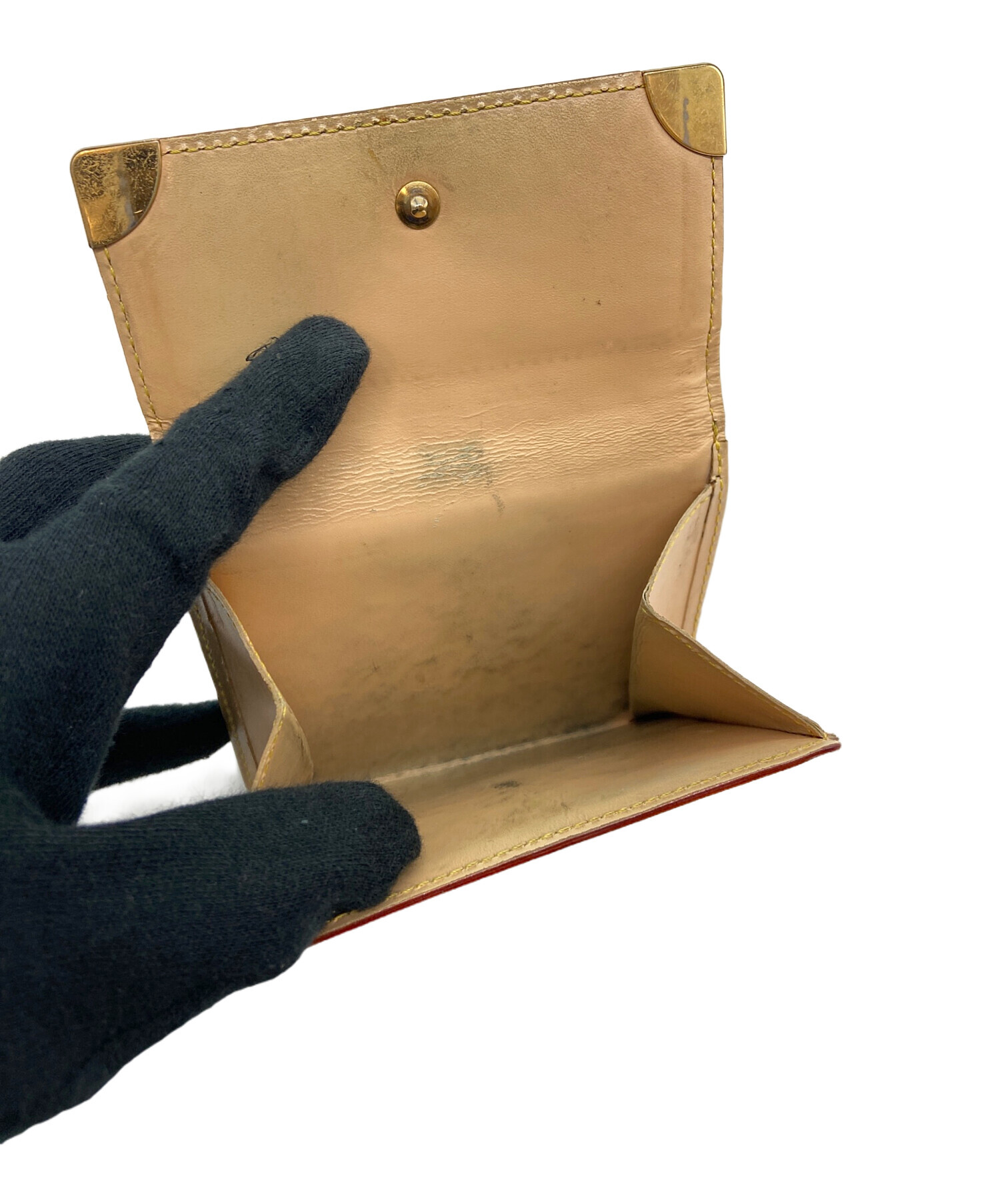 中古・古着通販】LOUIS VUITTON (ルイ ヴィトン) 3つ折り財布 ブラック