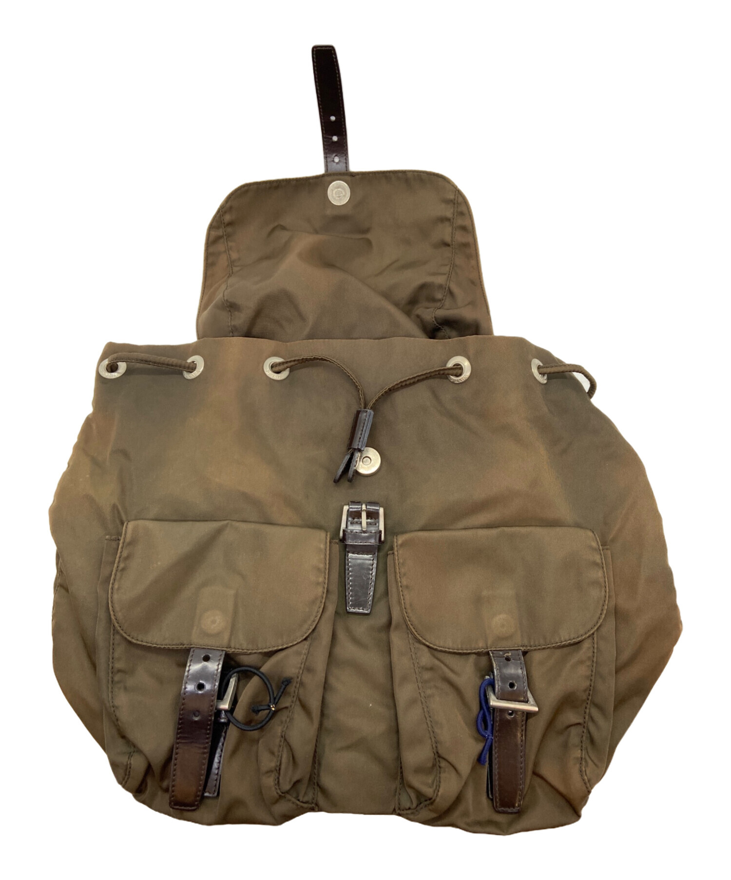 中古・古着通販】PRADA (プラダ) ナイロンリュック ブラウン｜ブランド