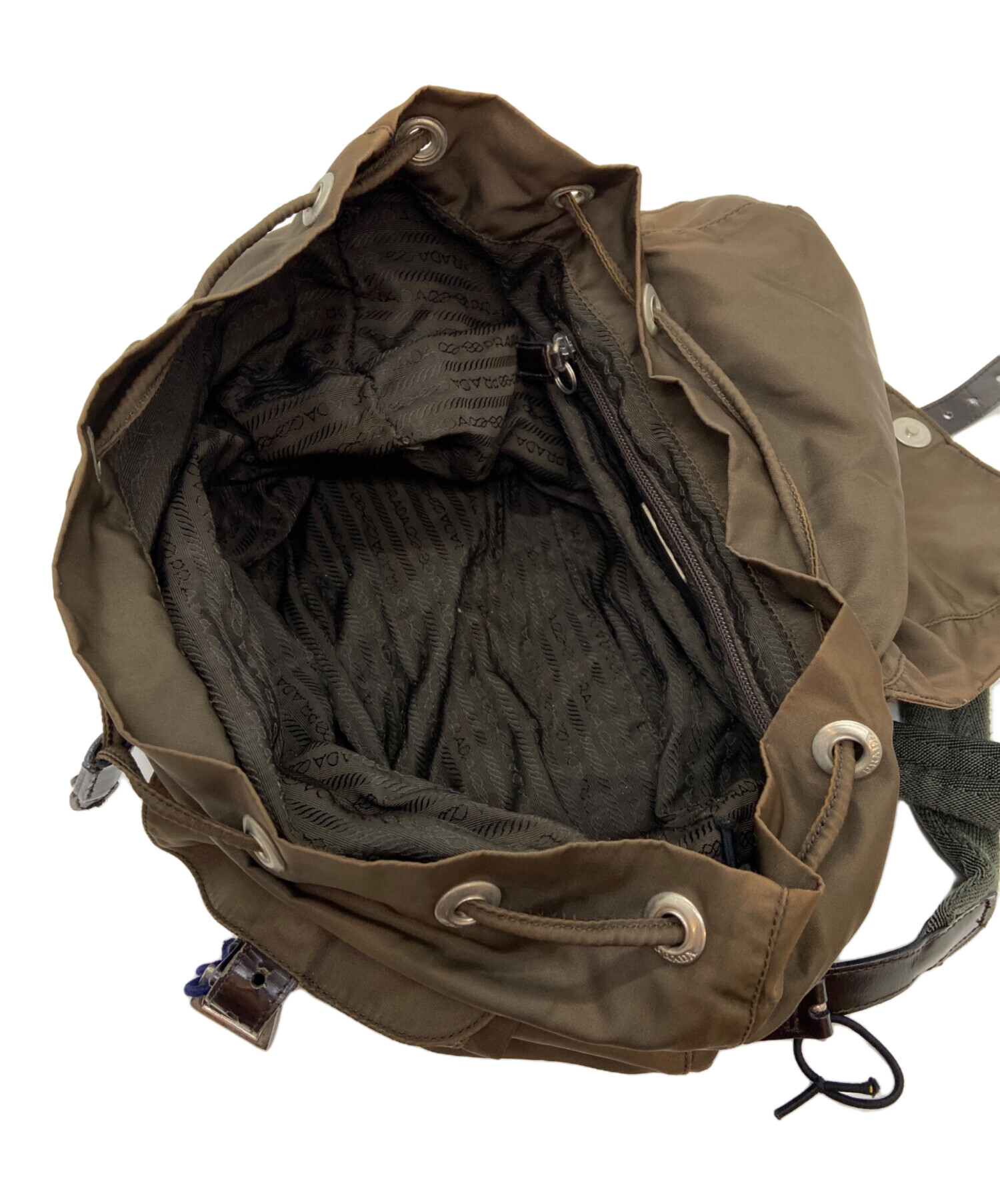 プラダ PRADA ナイロン リュック ブラウン 正規品 ヴィンテージ PRADA(プラダ) / リュック/ナイロン/BRW/バックパック/ブラウン