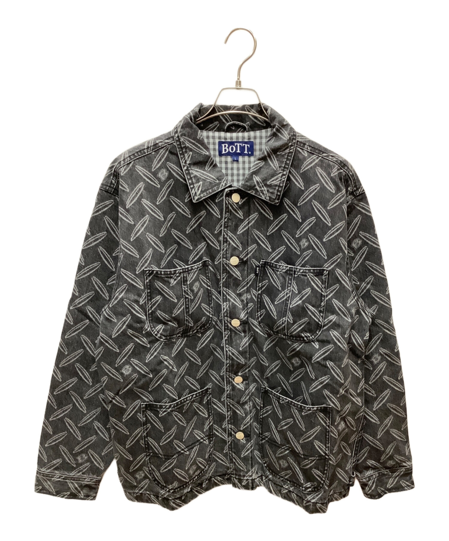 中古・古着通販】BoTT (ボット) デニムジャケット ブラック サイズ:L