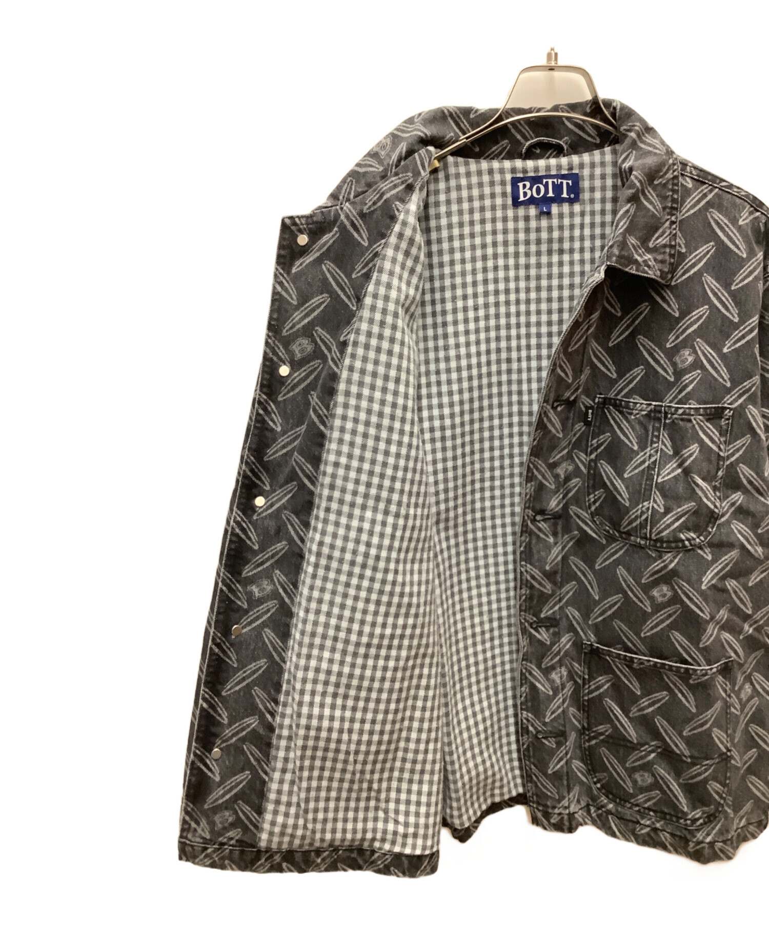 中古・古着通販】BoTT (ボット) デニムジャケット ブラック サイズ:L