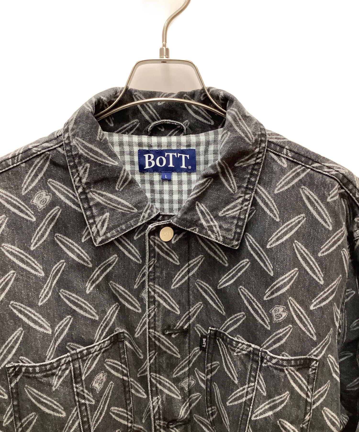 中古・古着通販】BoTT (ボット) デニムジャケット ブラック サイズ:L