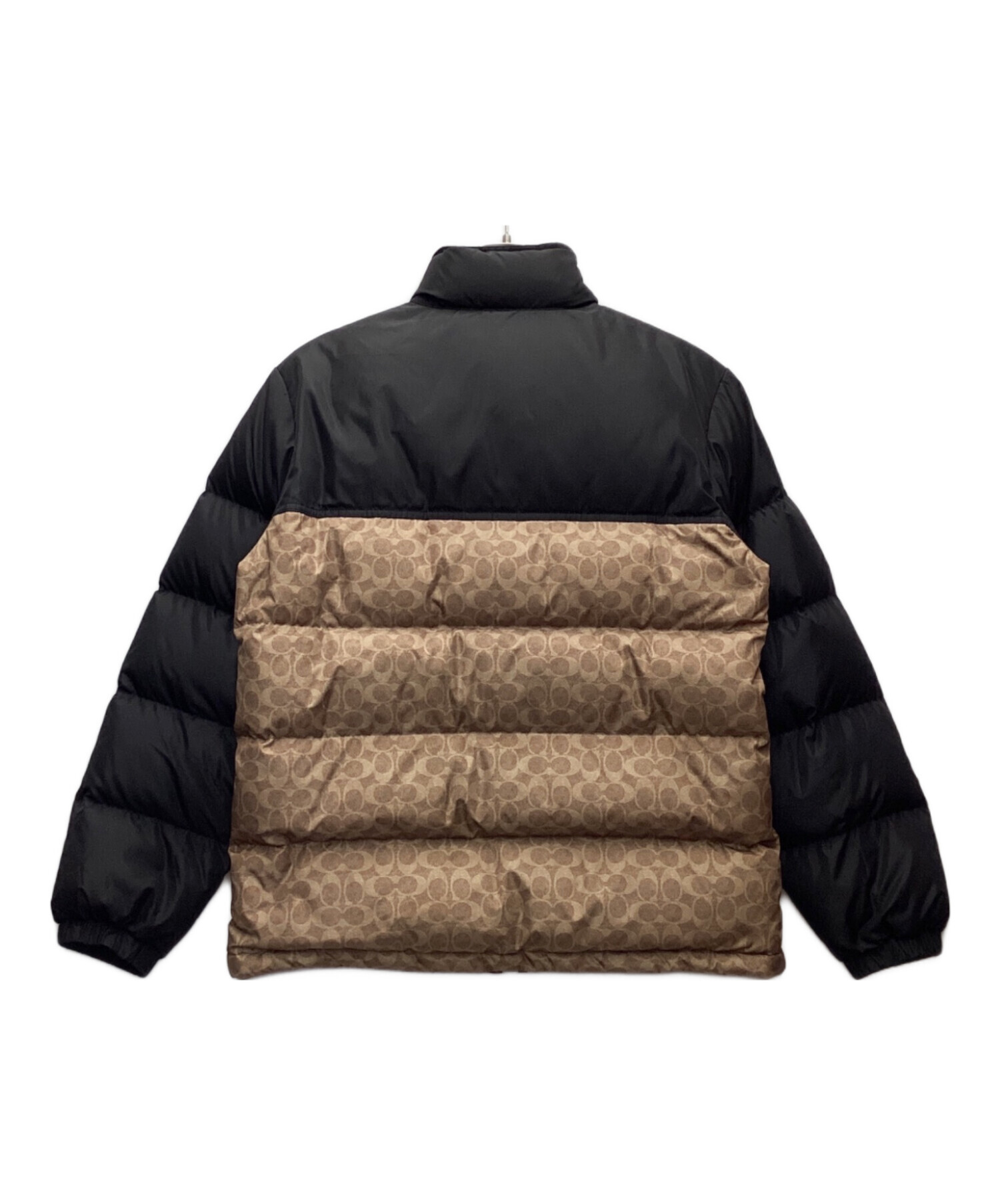中古・古着通販】COACH (コーチ) ダウンジャケット ベージュ×ブラック 
