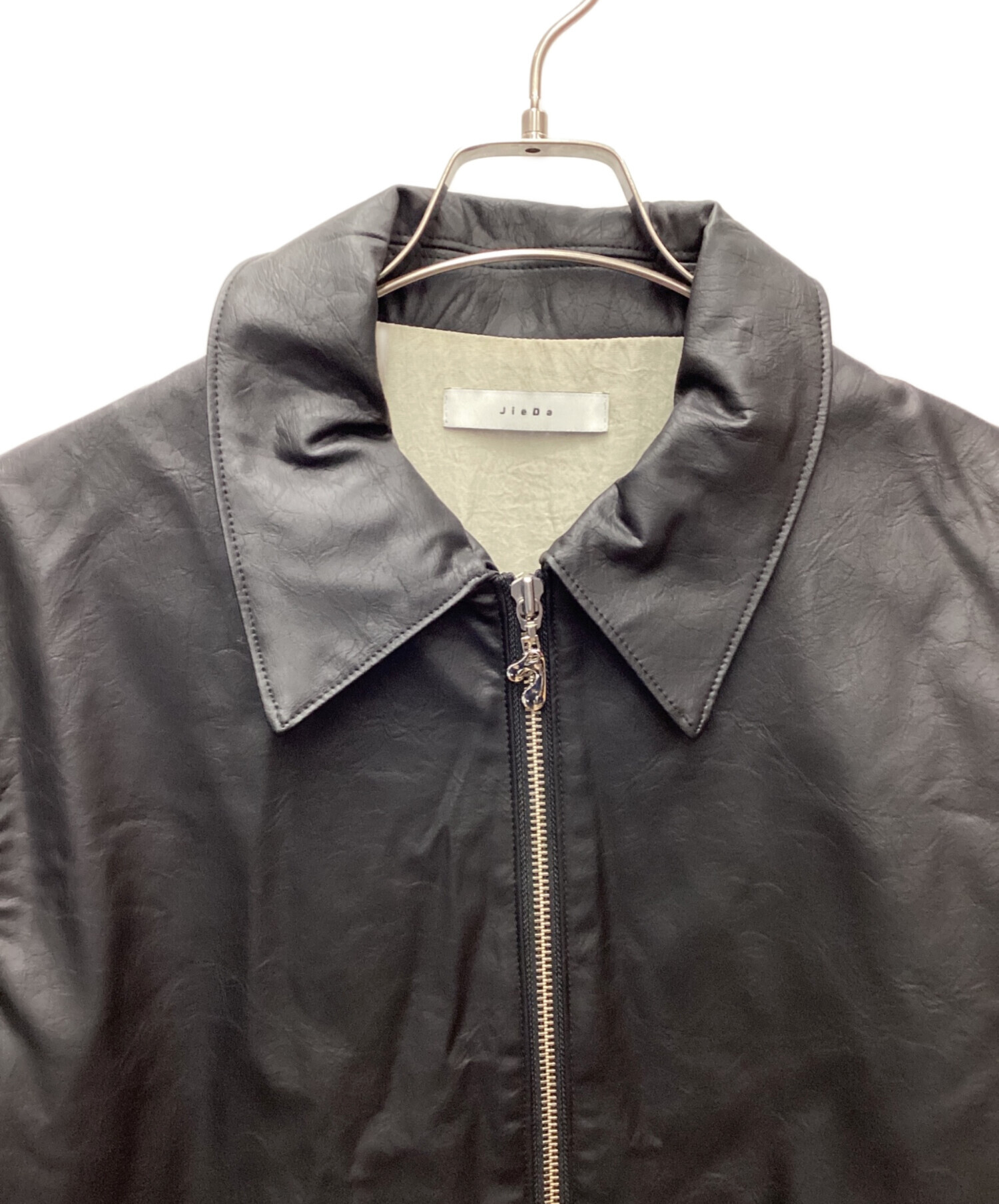 中古・古着通販】jieda (ジエダ) フェイクレザーブルゾン ブラック