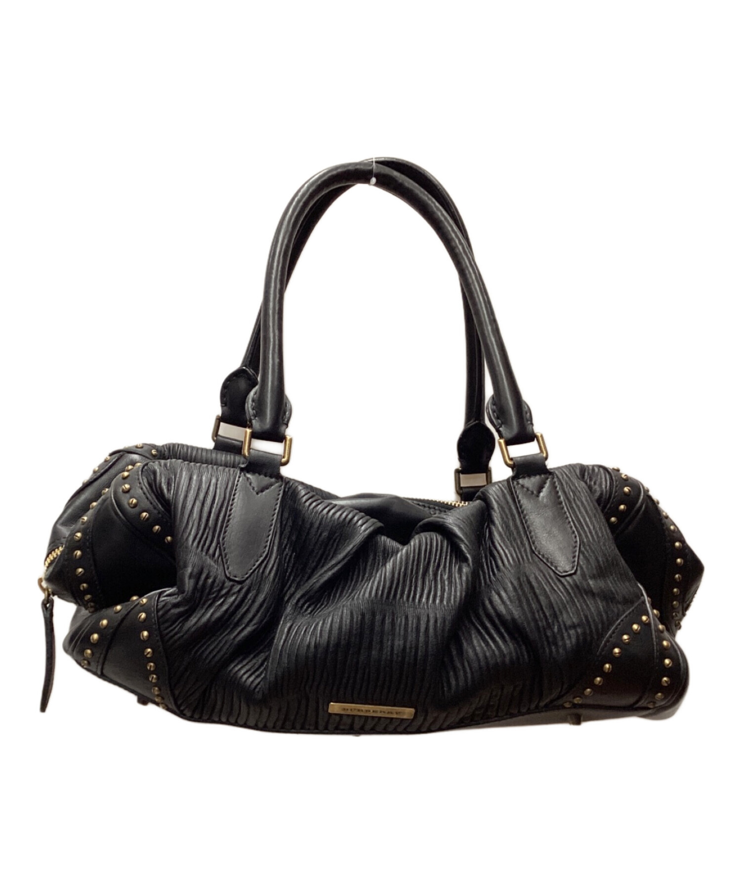 中古・古着通販】BURBERRY (バーバリー) ハンドバッグ ブラック 