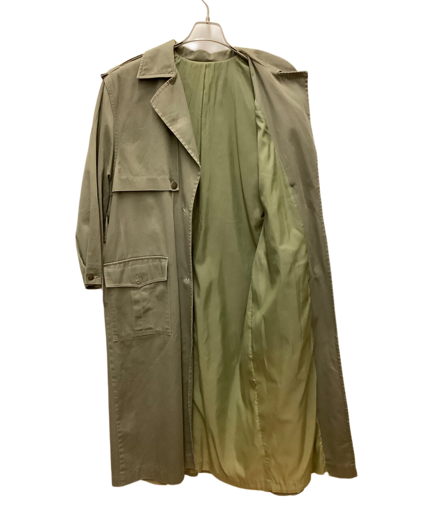 リネン オーガニック ヘビー ～80s 古着 古着 ロングコート　ジャンティーク　olgou vintage ワーク アトリエ ショップ ジャケット・アウター