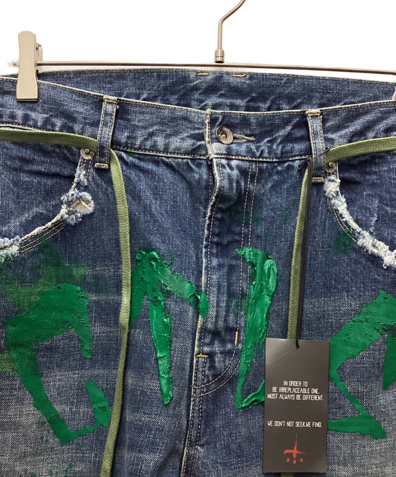 新品 CVTVLIST × ロイヤルフラッシュ ペイント デニムパンツ (0)Ⓗ 中古・古着通販】CVTVLIST (カタリスト) ROYAL FLASH (ロイヤル