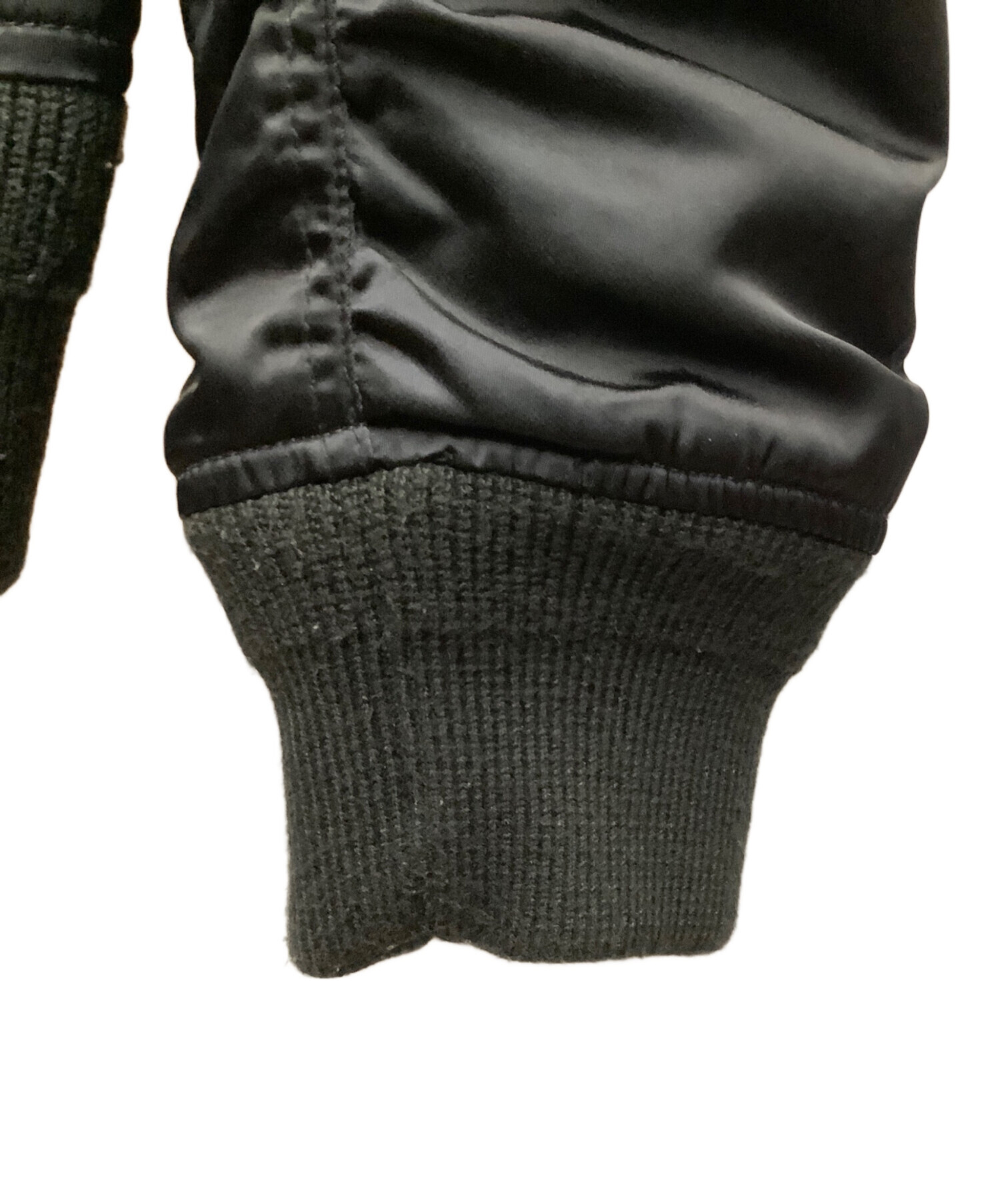 中古・古着通販】DIESEL (ディーゼル) MA-1ジャケット ブラック サイズ