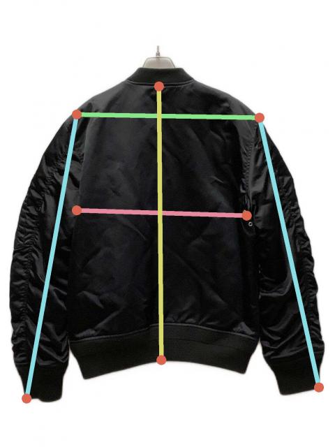 中古・古着通販】DIESEL (ディーゼル) MA-1ジャケット ブラック サイズ