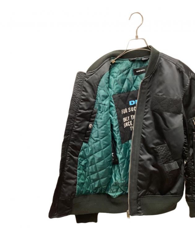 中古・古着通販】DIESEL (ディーゼル) MA-1ジャケット ブラック サイズ