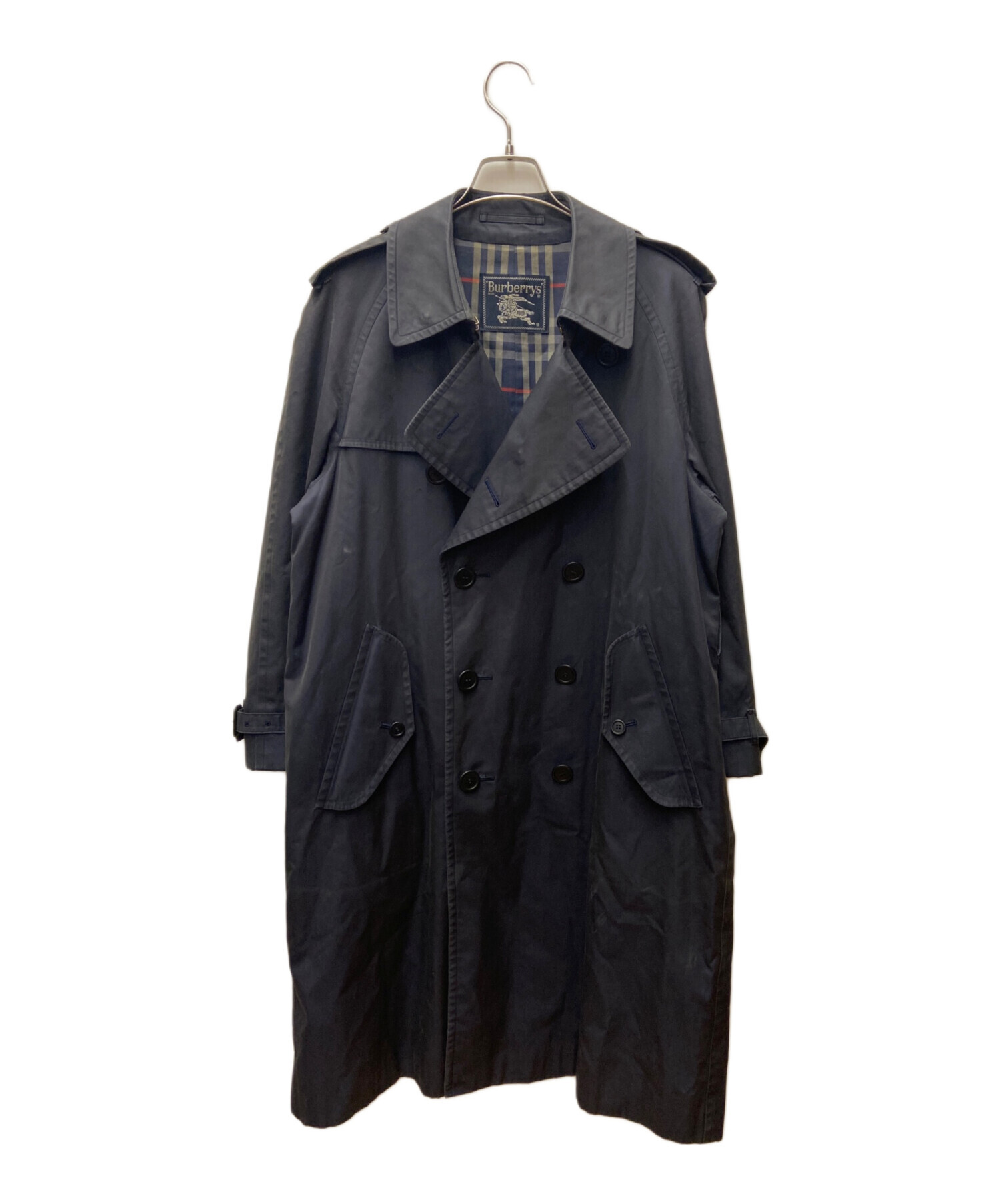 Burberry ヴィンテージ トレンチコート ネイビー 中古・古着通販】Burberry's (バーバリーズ) トレンチコート/70～80