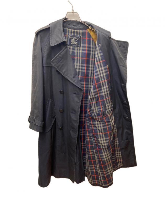 Burberry's トレンチコート　blackロングコート古着vintage Burberry(バーバリー) トレンチコート ブラック襟 - Lubb