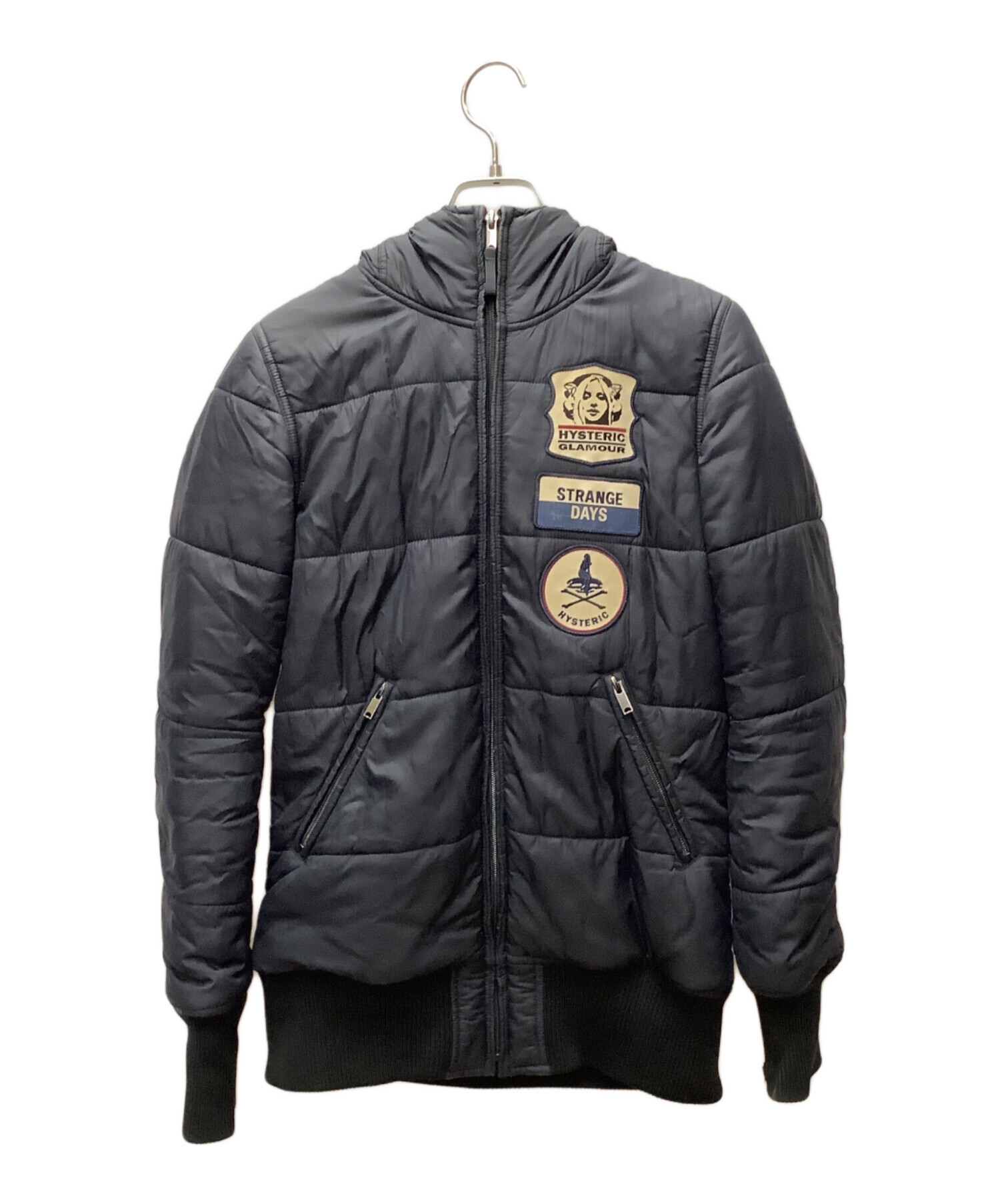 ボア MA-1ジャケット ネイビー HYSTERIC GLAMOUR ボア MA-1ジャケット