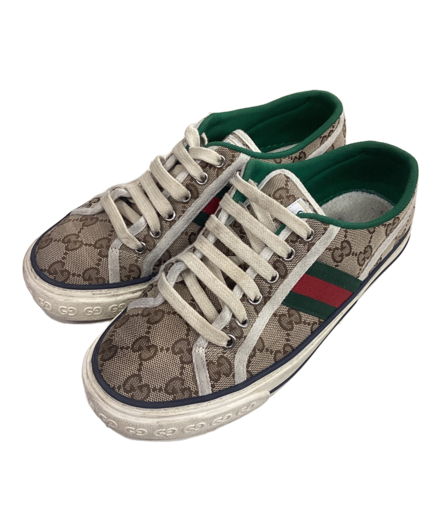 中古・古着通販】GUCCI (グッチ) ローカットスニーカー ベージュ