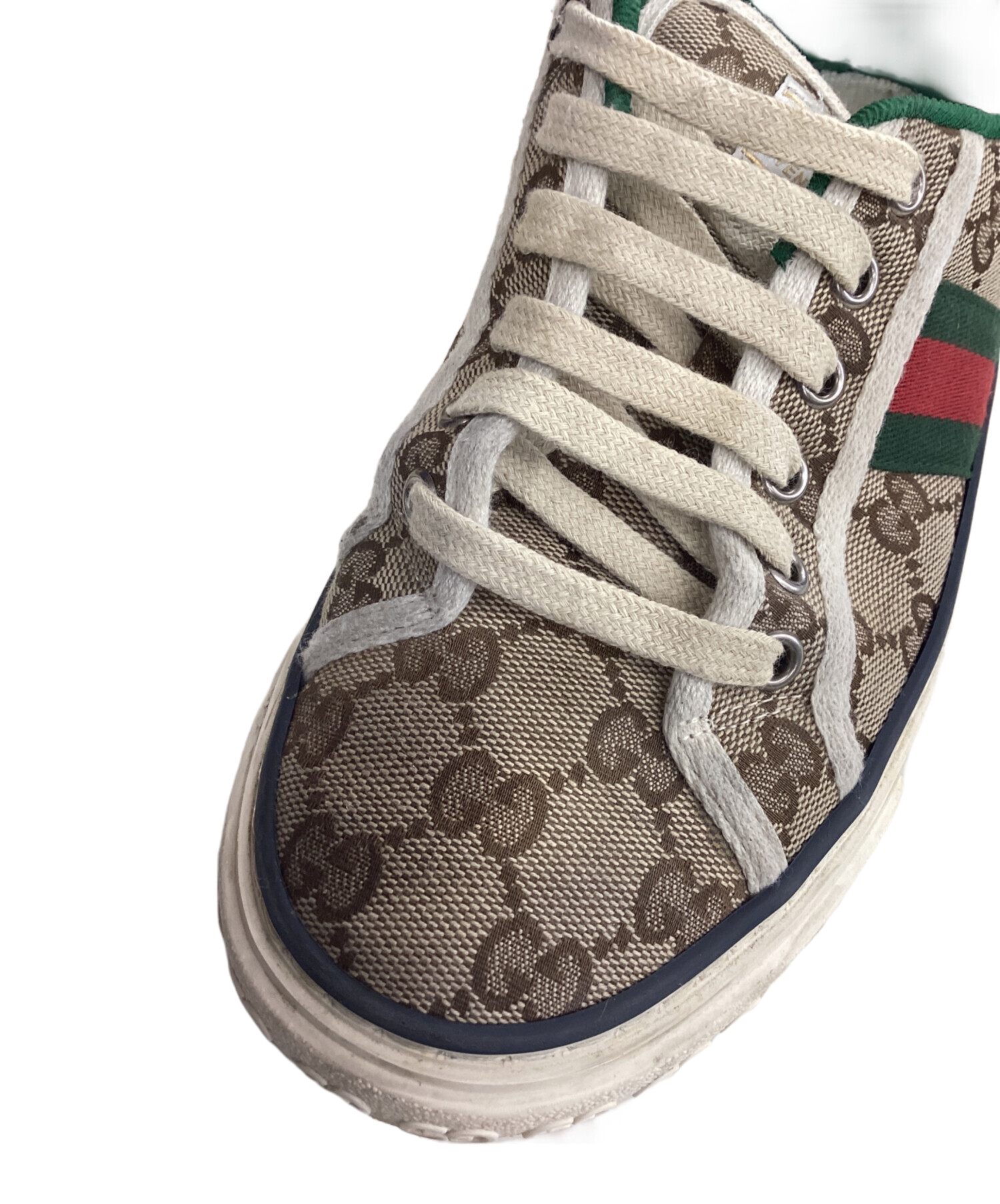 中古・古着通販】GUCCI (グッチ) ローカットスニーカー ベージュ