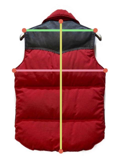 中古・古着通販】Schott (ショット) ダウンベスト/ウエスタンダウン