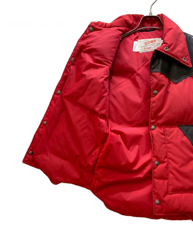 中古・古着通販】Schott (ショット) ダウンベスト/ウエスタンダウン