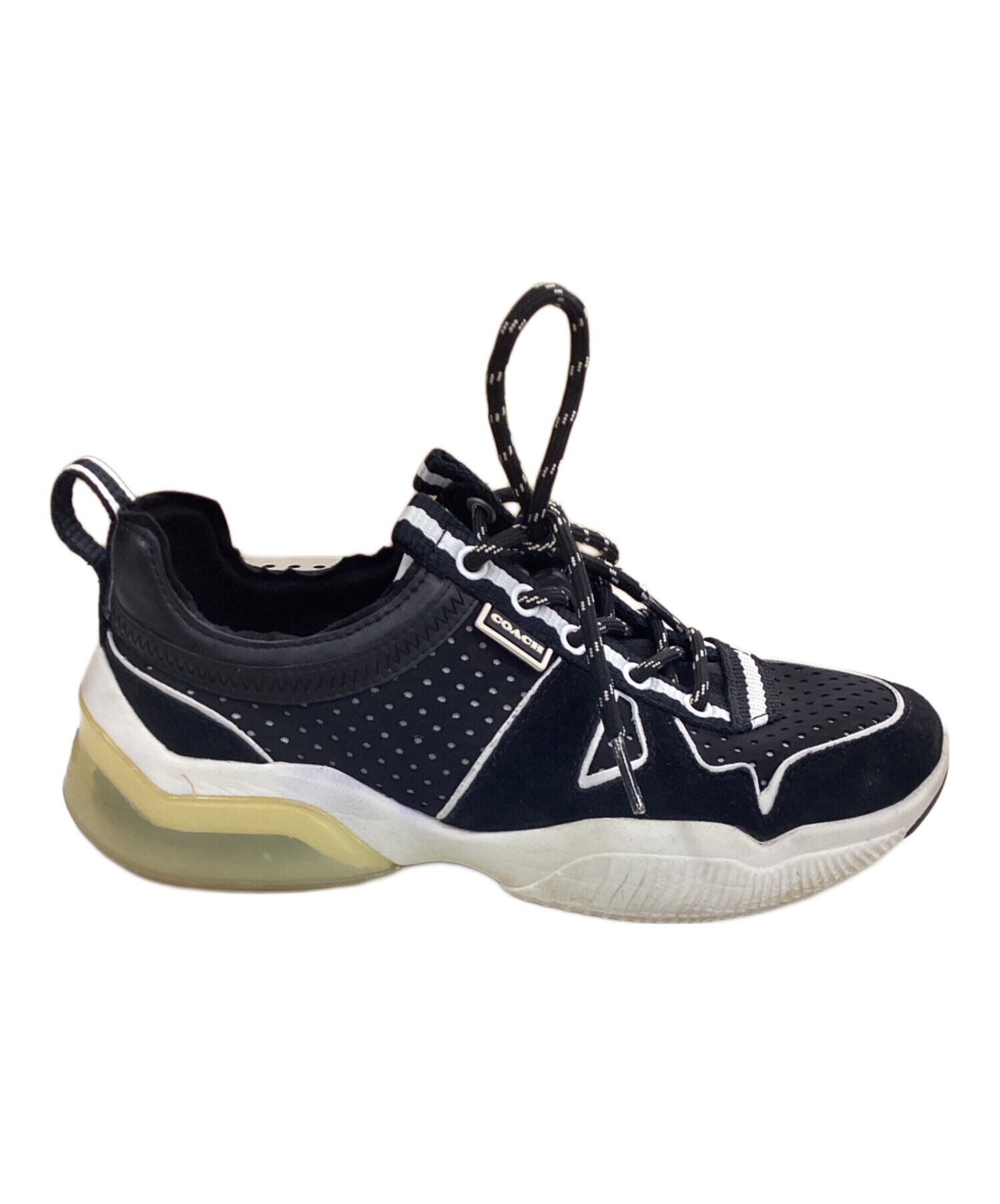 中古・古着通販】COACH (コーチ) ローカットスニーカー ブラック