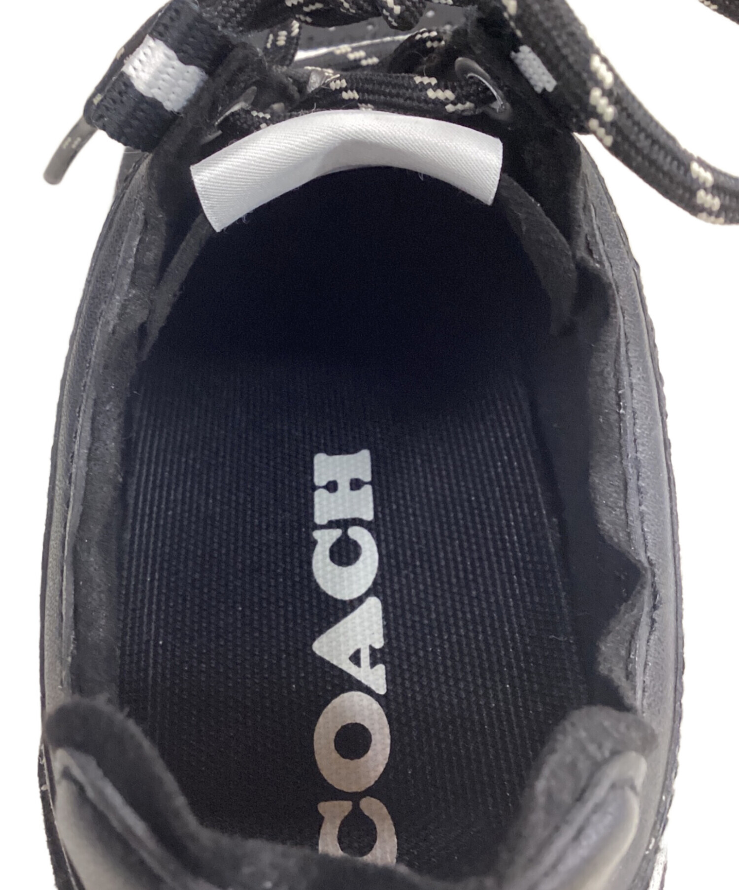 中古・古着通販】COACH (コーチ) ローカットスニーカー ブラック