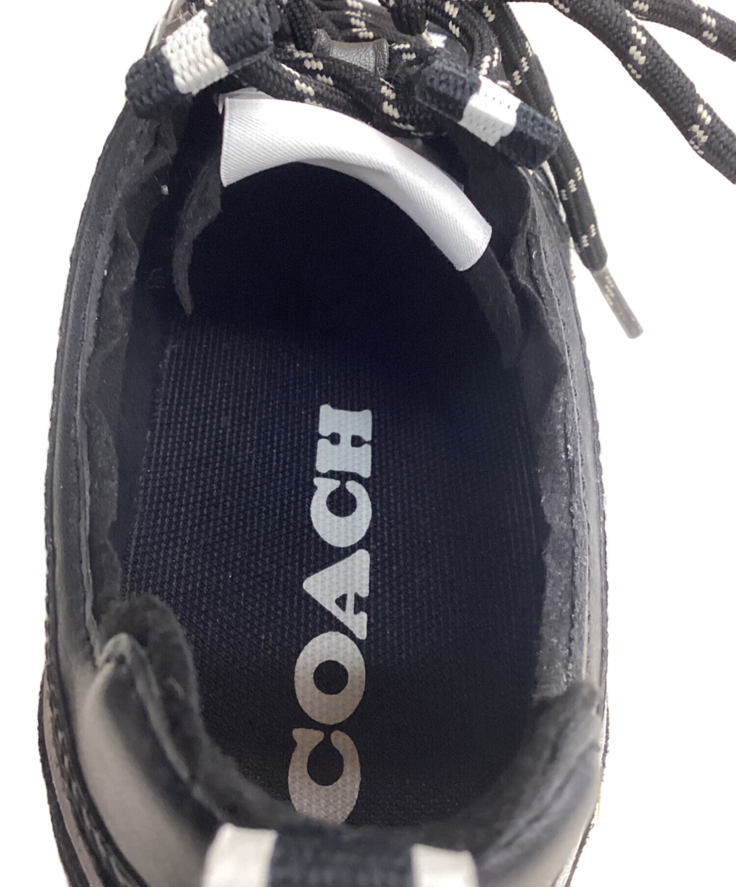 中古・古着通販】COACH (コーチ) ローカットスニーカー ブラック